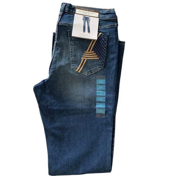 American Vintage Women’s 12 Jeans Bootcut Blue New - Picture 8 of 8